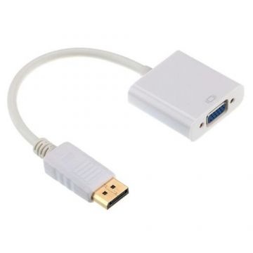 Cablu adaptor Gembird A-DPM-VGAF-02-W, DisplayPort - VGA Cablu adaptor Gembird A-DPM-VGAF-02-W, DisplayPort - VGA