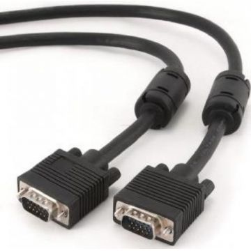 Cablu Gembird VGA - VGA,  Dublu ecranat, 10m, CC-PPVGA-10M-B