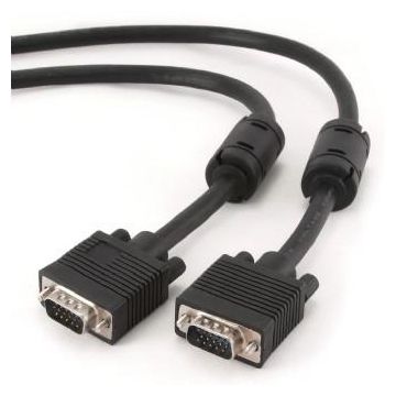Cablu Gembird VGA - VGA,  Dubluecranat, 3m, CC-PPVGA-10-B