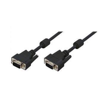 Cablu LOGILINK CV0003, VGA - VGA, 5m, dublu ecranat (Negru)
