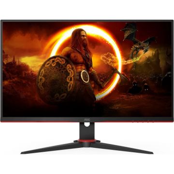 Monitor LED AOC Gaming 24G2SAE 23.8 inch FHD VA 1 ms 165 Hz G-Sync Compatible & FreeSync Premium, negru