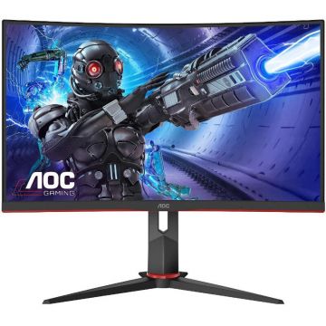 Monitor LED AOC Gaming C32G2ZE/BK Curbat 31.5 inch 1 ms Negru FreeSync Premium 240 Hz