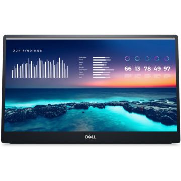 Monitor LED DELL C1422H 14 inch 6 ms Argintiu USB-C 60 Hz