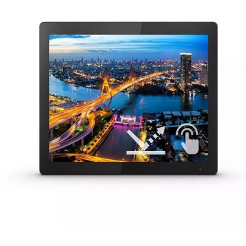 Monitor Touchscreen Philips 172B1TFL 17 inch 4 ms Negru 75 Hz