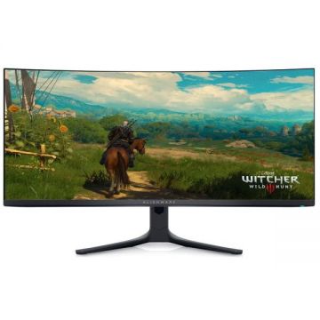Alienware Monitor Gaming QD-OLED Dell Alienware 34.18 AW3423DWF, UWQHD (3440 x 1400), HDMI, DisplayPort, AMD FreeSync Premium Pro, Ecran curbat, 165 Hz, 0.1ms, Negru
