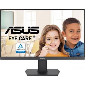Asus Monitor Gaming IPS LED ASUS 23.8 VA24EHF, Full HD (1920 x 1080), HDMI, 100 Hz, 1 ms, Negru