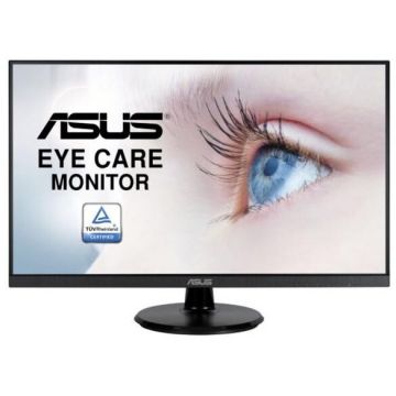 Asus Monitor IPS LED ASUS 27 VA27DQ, Full HD (1920 x 1080), VGA, HDMI, DisplayPort, Boxe, 75 Hz, Negru
