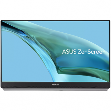 Asus Monitor Portabil IPS LED ASUS ZenScreen 23.8 MB249C, Full HD (1920 x 1080), HDMI, AMD FreeSync, Pivot, Boxe, Negru