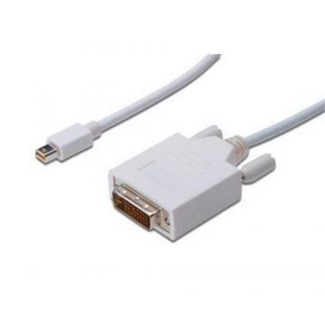 Cablu Assmann AK-340305-020-W, Mini Displayport/DVI-D, 2m, Alb