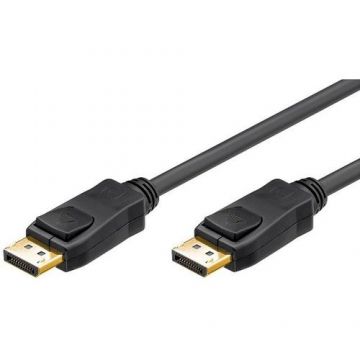 Cablu Lanberg CA-DPDP-10CC-0030-BK, Displayport tata - Displayport tata, contacte aurite, 3m