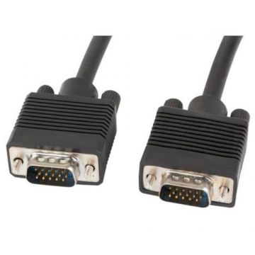 Cablu  Lanberg VGA tata/VGA tata, 1.8 m, Negru
