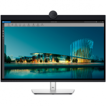 Dell Monitor IPS LED Dell UltraSharp 31.5 U3224KBA, 6K (6144 x 3456), HDMI, Mini DisplayPort, Thunderbolt, Pivot, Boxe, Argintiu