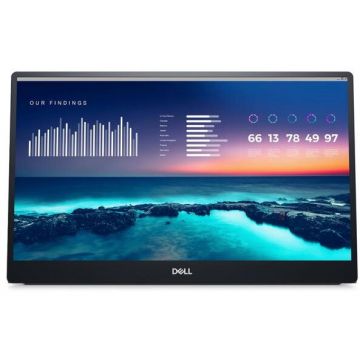 Dell Monitor Portabil IPS LED DELL 14 P1424H, Full HD (1920 x 1080), DisplayPort, Argintiu