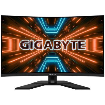 Gigabyte Monitor Gaming VA Gigabyte 31.5 M32UC, Ultra HD (3840 x 2160), HDMI, DisplayPort, AMD FreeSync, Ecran Curbat, Boxe, 144 Hz, 1 ms, Negru