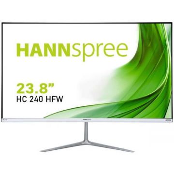 HANNSPREE Monitor ADS LED Hannspree 23.8 HC240HFW, Full HD (1920 x 1080), VGA, HDMI, Boxe, Alb