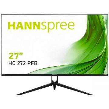 HANNSPREE Monitor AHVA LED Hannspree 27 HC272PFB, WQHD (2560 x 1440), HDMI, DisplayPort, Boxe, 75 Hz, Negru