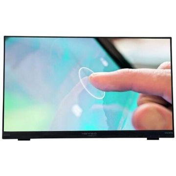 HANNSPREE Monitor IPS LED Hanns-G 21.5 HT225HPB, Full HD (1920 x1080), VGA, HDMI, DisplayPort, Touchscreen, Boxe, Negru