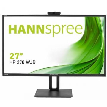 HANNSPREE Monitor TN LED Hannspree 27 HP270WJB, Full HD (1920 x 1080), VGA, HDMI, DisplayPort, Boxe, Pivot, Negru