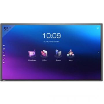 Horion Ecran interactiv HORION 86M5APro, display inteligent 86 inch, 8GB DDR4 RAM si 64GB memorie interna, Android 9.0, MediaTek MT9950, ARM A73, Camera 13MP integrata, Negru