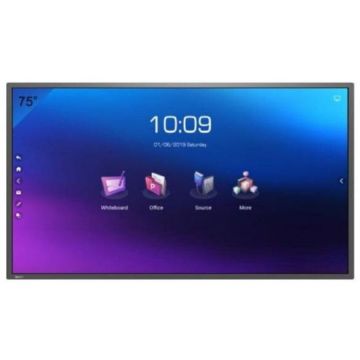 Horion Tabla Interactiva Horion 75 75M3A, Ultra HD (3840 x 2160), VGA, HDMI, Wireless, Android 8.0, Negru