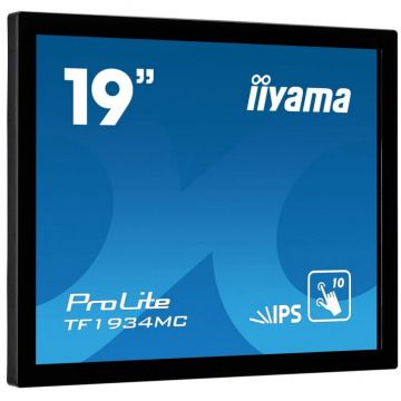 IIYAMA Monitor Tactil Iiyama TF1934MC-B7X 19 OpenFrame IP65 Touch, Negru