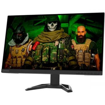 Lenovo Monitor Gaming VA LED Lenovo 27 G27-30, Full HD (1920 x 1080), HDMI, DisplayPort, AMD FreeSync, Boxe, 165 Hz, 1 ms, Negru