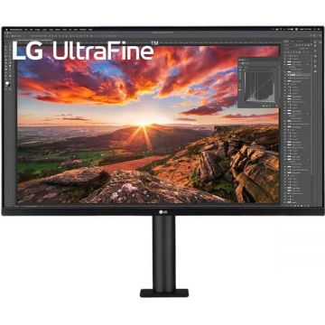 Lg Monitor IPS LED LG UltraFine 31.5 32UN880P-B, UHD (3840 x 2160), HDMI, DisplayPort, Boxe, Pivot, Negru