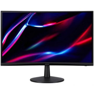 Monitor gaming LED VA Acer Nitro ED240Q S3, 23.6inch, curbat, Full HD, 1 ms VRB, 180 Hz, Display Port, FreeSync Premium, Negru