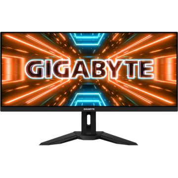 Monitor LED GIGABYTE Gaming M34WQ 34 inch 1 ms Negru KVM USB-C HDR FreeSync Premium 144 Hz Monitor LED GIGABYTE Gaming M34WQ 34 inch 1 ms Negru KVM USB-C HDR FreeSync Premium 144 Hz