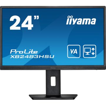 Monitor LED IIyama ProLite XB2483HSU-B5 23.8 inch FHD VA 4 ms 75 Hz