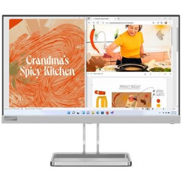 Monitor LED IPS Lenovo 21.5inch L22i-40, Full HD (1920 x 1080), VGA, HDMI (Argintiu)