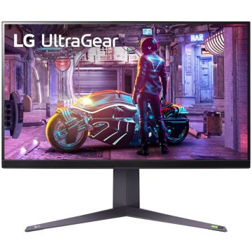 Monitor LED LG Gaming UltraGear 32GQ850-B 31.5 inch QHD IPS 1 ms 240 Hz HDR G-Sync Compatible & FreeSync Premium Pro