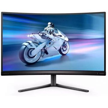 Philips Monitor Gaming VA LED Philips Evnia 27 27M2C5500W/00, QHD (2560 x 1440), HDMI, DisplayPort, AMD FreeSync, Ecran Curbat, 240 Hz, 0.5 ms, Negru