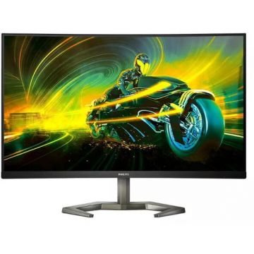 Philips Monitor Gaming VA LED Philips Momentum 31.5 32M1C5500VL/00, QHD (2560 x 1440), HDMI, DisplayPort, AMD FreeSync, Ecran Curbat, 165 Hz, 1 ms, Negru/Gri