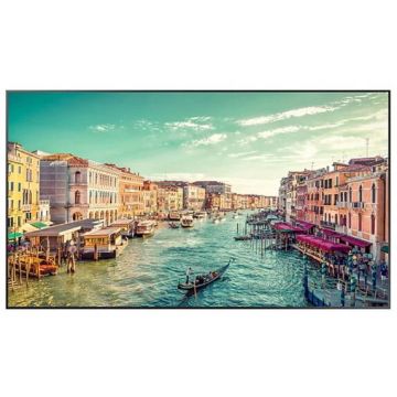 Samsung Display Profesional VA LED Samsung 85 LH85QMRBDGCXEN, UHD (3840 x 2160), DVI, HDMI, DisplayPort, Boxe, WiFi, Negru