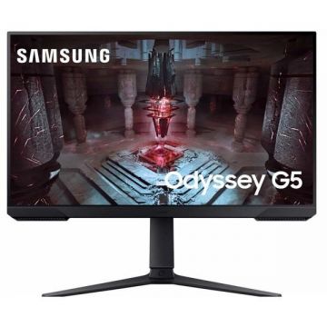 Samsung Monitor Gaming VA LED Samsung Odyssey G5 27 LS27CG510EUXEN, QHD (2560 x 1440), HDMI, DisplayPort, AMD FreeSync, 165 Hz, 1 ms, Negru
