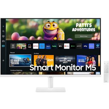 Samsung Monitor Smart Samsung M50C, 32, Full HD, 60Hz, 4Ms, Wifi, Alb