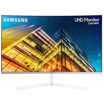 Samsung Monitor VA LED Samsung 31.5 LU32R591CWPXEN, Ultra HD (3840 x 2160), HDMI, DisplayPort, Ecran curbat, Alb