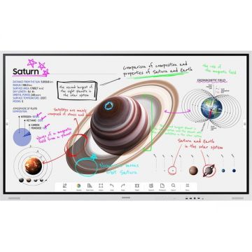 Samsung Tabla Interactiva SAMSUNG Flip Pro WM75B LH75WMBWLGCXEN, 75, Ultra HD 4K, Touch, 60 Hz, Wi-Fi, Negru