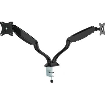 Suport TV / Monitor SBOX LCD-S024, 13 - 27 inch, 2 brate, negru, piston gaz Suport TV / Monitor SBOX LCD-S024, 13 - 27 inch, 2 brate, negru, piston gaz