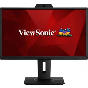 VIEWSONIC Monitor Videoconferinta LED IPS ViewSonic 23.8'', Full HD, 75Hz, 5ms, camera web 2MP , difuzoare 2x2W, VGA, HDMI, Display Port, USB, Negru