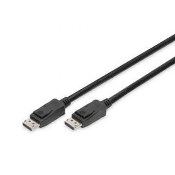 Cablu de conectare Assmann AK-340106-030-S, DisplayPort, 3m, Negru