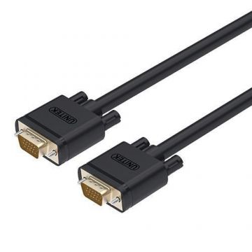 Cablu VGA-VGA HD15, Tata-Tata, 3m, Negru