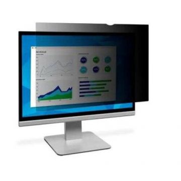 Filtru de confidentialitate pentru monitor cu ecran lat de 27inch, 3M, Negru