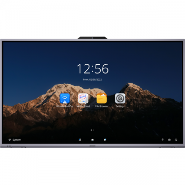 HIKVISION Display interactiv Hikvision DS-D5B75RB/D, 75inch, 3840x2160pixeli, Android 11, Negru-Argintiu