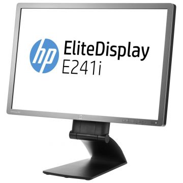 HP E241i  24 IPS LED  1920 x 1200 Full HD  16:10  displayport  negru - argintiu  monitor refurbished