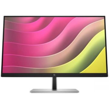HP Monitor IPS LED HP 23.8 E24t G5, Full HD (1920 x 1080), HDMI, DisplayPort, Touchscreen, Pivot, Negru/Argintiu