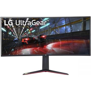 LG Monitor Nano IPS LED LG 38 38GN950P-B, UWQHD (3840 x 1600), DisplayPort, Ecran curbat, 160 Hz, 1ms, G-Sync, FreeSync, HDR 600, Negru