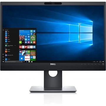 Monitor 24 inch, LED IPS, Dell P2418HZ, Full HD, WebCam, Difuzoare, HDMI, Black, 3 Ani Garantie