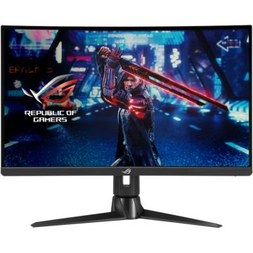 Monitor LED ASUS Gaming ROG Strix XG27AQV Curbat 27 inch QHD IPS 1 ms 170 Hz HDR G-Sync Compatible & FreeSync Premium